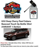 G3U Deep Cherry Pearl Subaru Basecoat Touch Up Bottle 50ml (VARIANT 1 Darker)