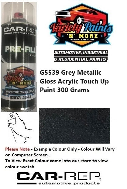 G5539 Grey Metallic Gloss Acrylic Touch Up Paint 300 Grams