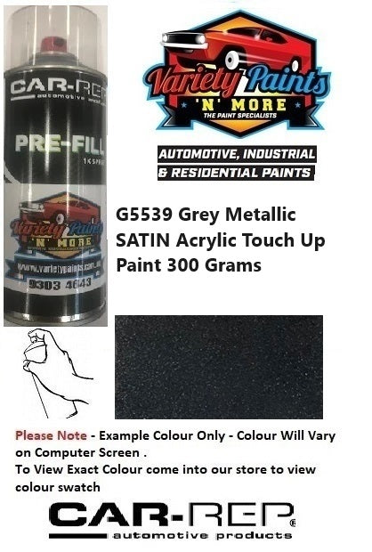 G5539 Grey Metallic SATIN Acrylic Touch Up Paint 300 Grams