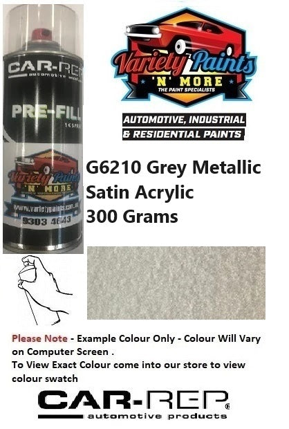 G6210 Grey Metallic SATIN Acrylic 300 Grams