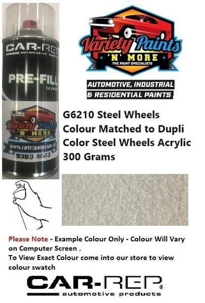 G6210 Steel Wheels Colour Matched to Dupli Color Steel Wheels