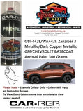 G8I-442E/WA442E Zanzibar 3 Metallic GM BASECOAT Aerosol Paint 300 Grams