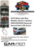 GCW Misty Lake Blue Metallic Variant 1 (Darker) GMH/DAEWOO Basecoat Aerosol Paint 300 Grams