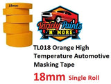 GPI Orange 18mm Single High Temperature Masking Tape Single
