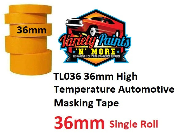 GPI Orange 36mm Single High Temperature Masking Tape Single