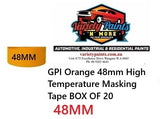 GPI Orange 48mm High Temperature Masking Tape BOX OF 20