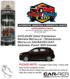 GYO-204V Deep Espresso Brown Metallic /Rosewood Metallic GM BASECOAT Aerosol Paint 300 Grams