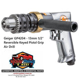 Geiger GP4204 - 13mm 1/2" Reversible Keyed Pistol Grip Air Drill