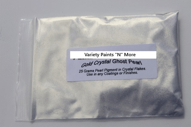 Gold CRYSTAL Ghost Pearl Powder 25 Gram Bag