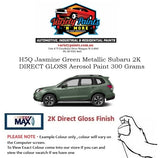 H5Q Jasmine Green Metallic Subaru 2K DIRECT GLOSS Aerosol Paint 300 Grams