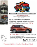 H9-7327 Bronze Fire Pearl Metallic STANDARD Basecoat Suitable for FORD USA Touch Up Paint 300 Grams STEP 3