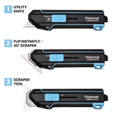Diplomat Scraping Utility Knife w/5 Blades