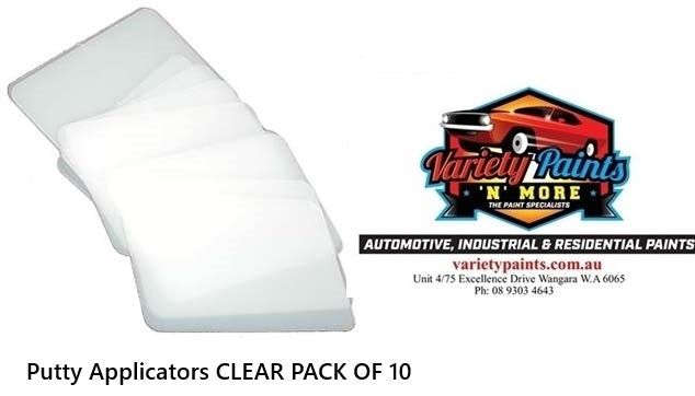 Putty Applicators CLEAR PACK OF 10