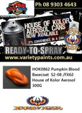 HOK0862 Pumpkin Blood Basecoat  S2-08 /FX62 House of Kolor Aerosol 300G