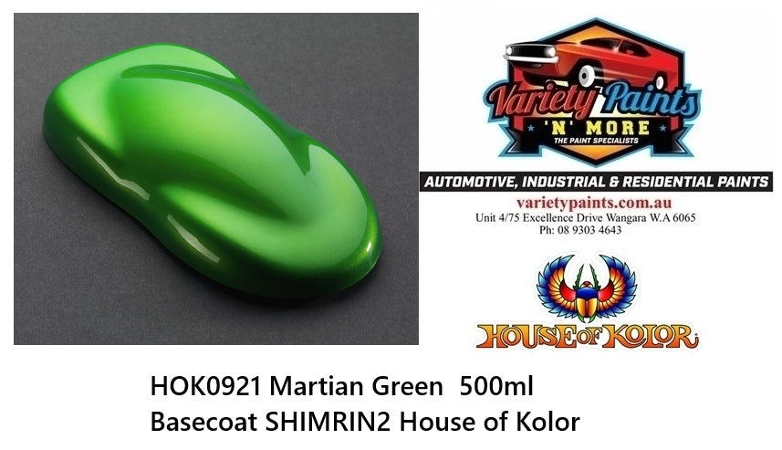 HOK0921 Martian Green  500ml Basecoat SHIMRIN2 House of Kolor