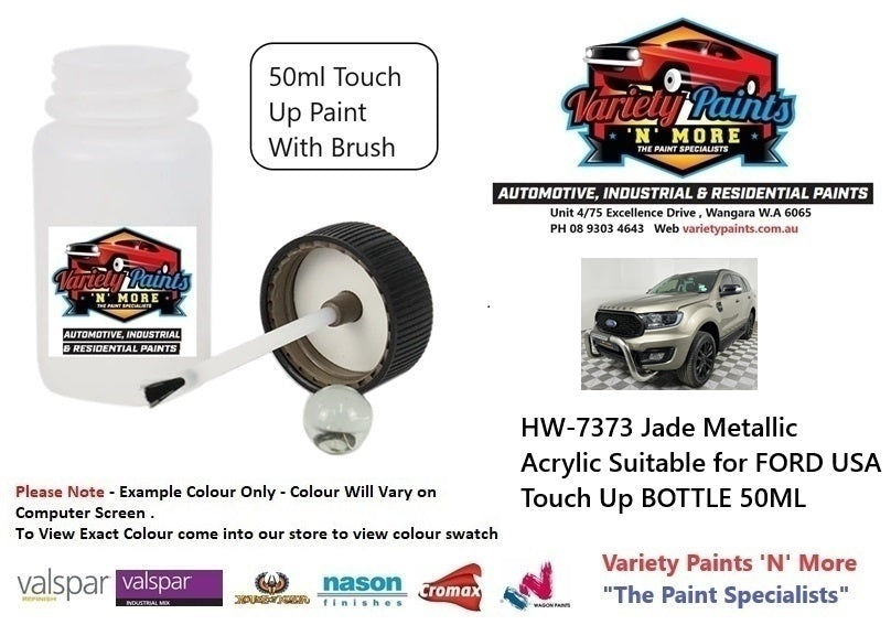 HW-7373 Jade Metallic Acrylic Suitable for FORD USA Touch Up BOTTLE 50ML