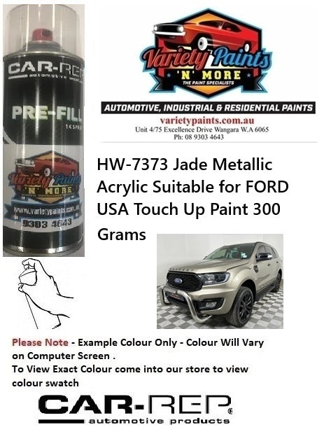 HW-7373 Jade Metallic Acrylic Suitable for FORD USA Touch Up Paint 300 Grams