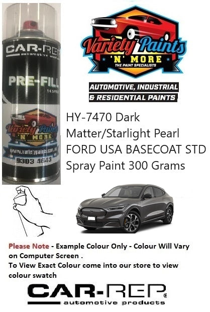 HY-7470 Dark Matter/Starlight Pearl FORD USA BASECOAT STD Spray Paint 300 Grams 1IS 14A