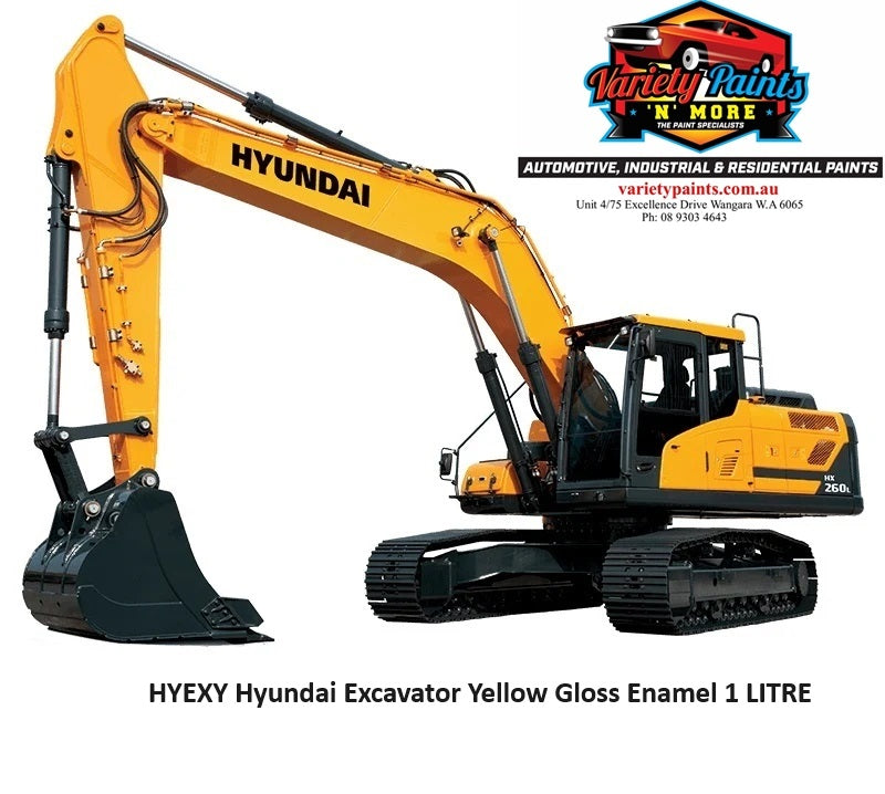 HYEXY Hyundai Excavator Yellow Gloss Enamel 1 LITRE