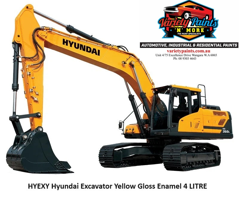 HYEXY Hyundai Excavator Yellow Gloss Enamel 4 LITRE