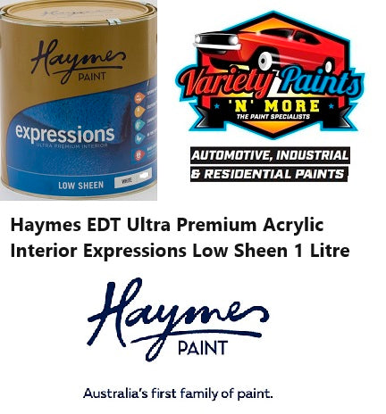 Haymes EDT Ultra Premium Acrylic Interior Expressions Low Sheen 1 Litre