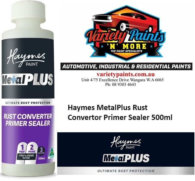 Haymes MetalPlus Rust Convertor Primer Sealer 500ml