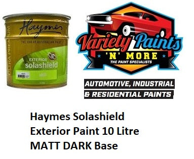 Haymes Solashield Exterior Paint 10 Litre MATT DARK Base