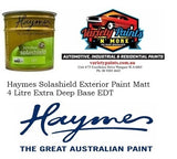 Haymes Solashield Exterior Paint Matt 4 Litre Extra Deep Base EDT