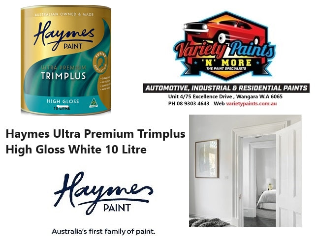 Haymes Ultra Premium Trimplus High Gloss White 10 Litre
