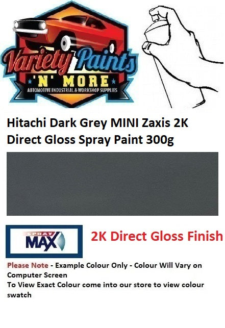 HDGZME HITACHI Dark Grey Mini Zaxis  2K Enamel Spray Paint 300g