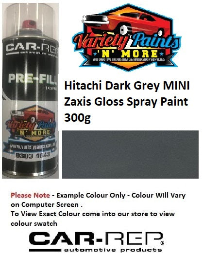 HDGZME HITACHI Dark Grey Mini Zaxis  Gloss Enamel Spray Paint 300g