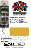 J1451WOY Westrac Yellow Orange Gloss Enamel Paint 300 Grams