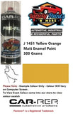 J 1451 Yellow Orange MATT Enamel Paint 300 Grams
