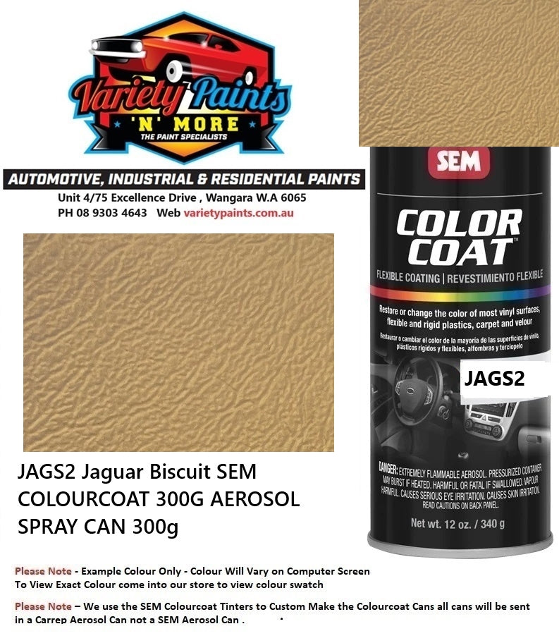 JAGS2 Jaguar Biscuit COLOURCOAT 300G AEROSOL SPRAY CAN 300g