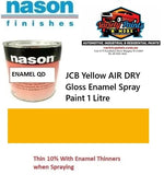 JCB Yellow AIR DRY Gloss Enamel Spray Paint 1 Litre