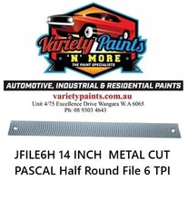 14" METAL CUT PASCAL Half Round File 6 TPI