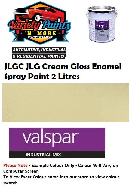 JLGC JLG Cream Gloss Enamel Spray Paint 2 Litres