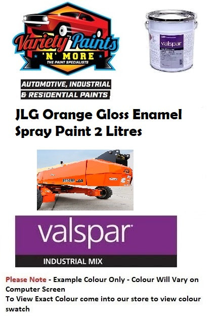 JLG Orange Gloss Enamel Spray Paint 2 Litres
