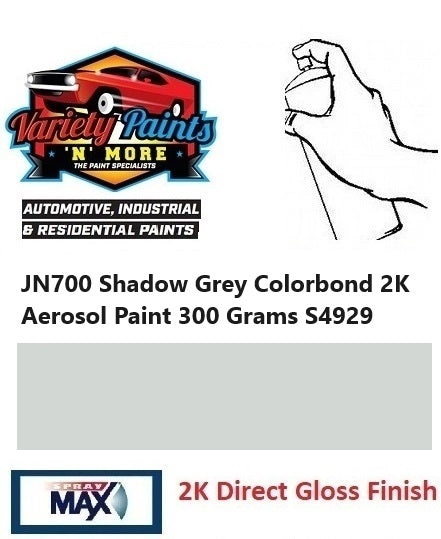 JN700 Shadow Grey Colorbond 2K Aerosol Paint 300 Grams S4929