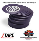 JTAPE Purple Transparent Fine Line Masking Tape 3mm x 55M