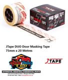 JTape DUO Door Masking Tape 75mm x 20 Metres