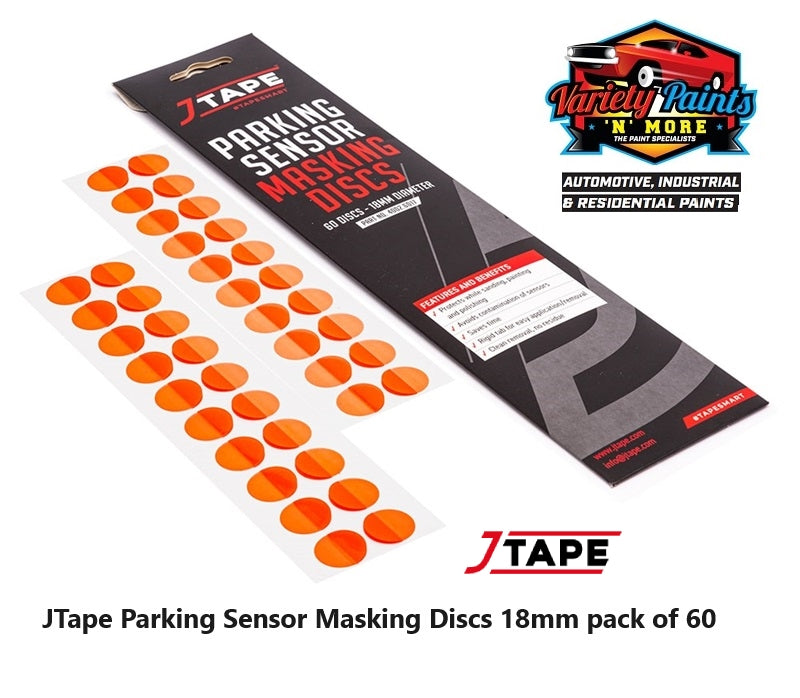 JTape Parking Sensor Masking Discs 18mm pack of 60