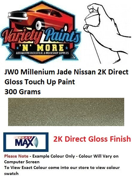 JW0 Millenium Jade Nissan 2K Direct Gloss Touch Up Paint 300 Grams