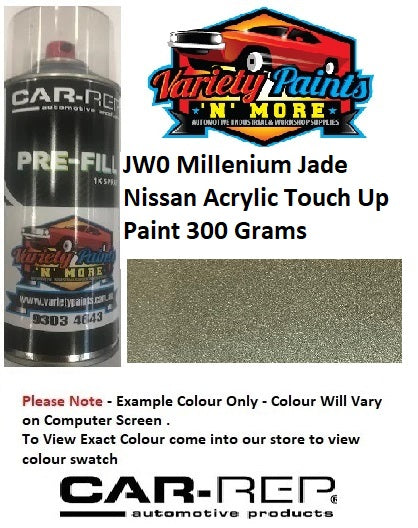 JW0 Millenium Jade Nissan ACRYLIC Touch Up Paint 300 Grams