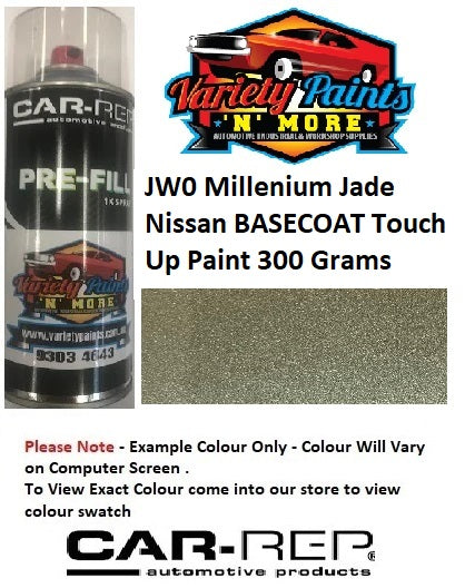 JW0 Millenium Jade Nissan BASECOAT Touch Up Paint 300 Grams