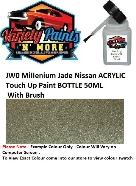 JW0 Millenium Jade Nissan ACRYLIC Touch Up BOTTLE 50ML With Brush