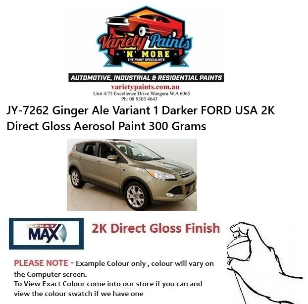 JY-7262 Ginger Ale Variant 1 Darker FORD USA 2K Direct Gloss Aerosol Paint 300 Grams