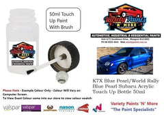 K7X Blue Pearl/World Rally Blue Pearl Subaru Acrylic Touch Up Bottle 50ml