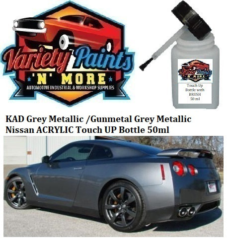 KAD Grey Metallic /Gunmetal Grey Metallic Nissan ACRYLIC Touch UP Bottle 50ml