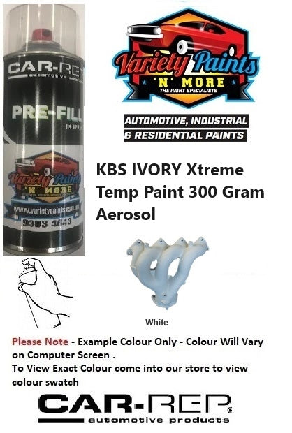 KBS IVORY Xtreme Temp Paint 300 Gram Aerosol *SEE NOTES